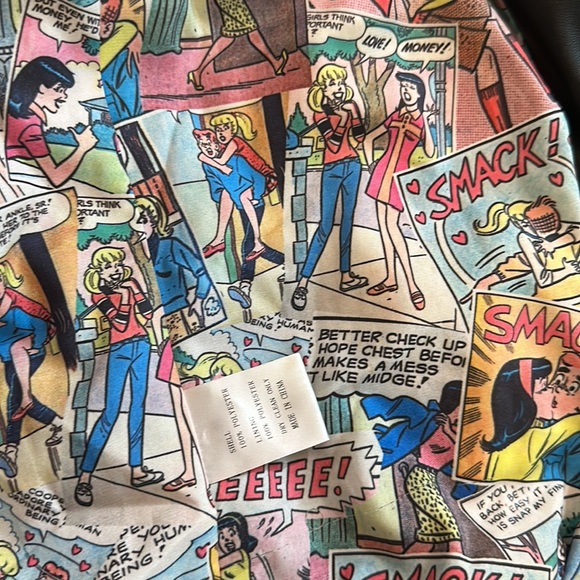 Betty & Veronica by Christian Francis Roth faux vegan Harper motorcycle jacket L - Picture 5 of 10